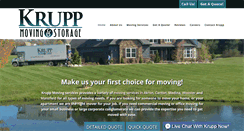 Desktop Screenshot of kruppmoving.com